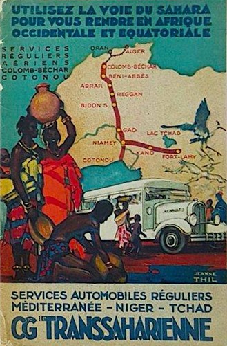 Affiche poster transsaharienne - affiche,