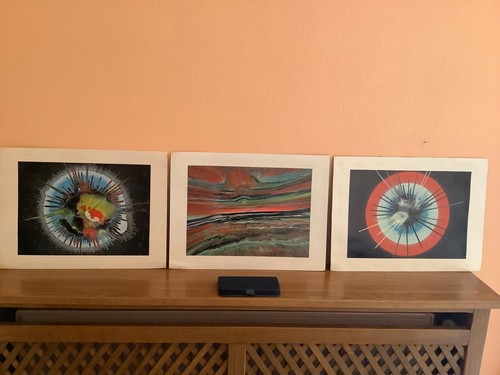 Lot peintures modernes - 3,