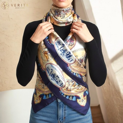 Rare vintage foulard soie - vintage,