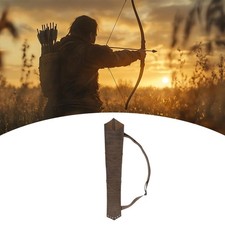 Carquois arrière pour flèches, sac de rangement vintage traditionnel en cuir