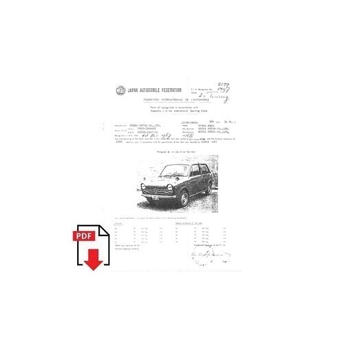 1967 honda n360 form - 1967,