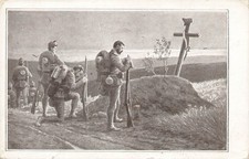 Guerre 1914. Illustrateur, carte illustrée Des militaires  22056