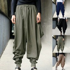 Pantalon neuf baggy hippie décontracté hakama pantalon vente chaude rues lisse