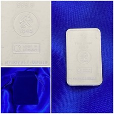 Lingot Argent pur 1 Gramme 999