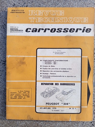 Rta carrosserie peugeot 304 - peugeot,