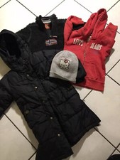 LOT FILLE 4 ANS DOUDOUNE PARKA CYRILLUS   sweater LEVIS ET NAPAPIJRI +BONNET KDO