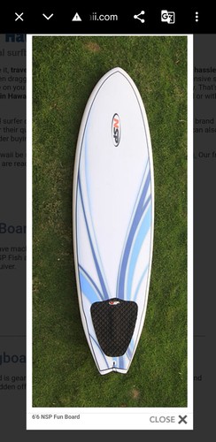 Nsp funboard surfboard - funboard, 6'4