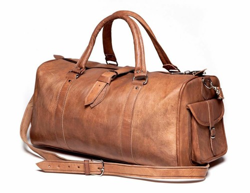 Sac voyage cuir - en,