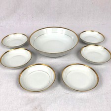 Service à dessert ou compote en porcelaine, Limoges Tharaud