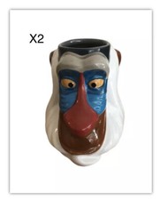 X2 Tasses Mug Rafiki Roi Lion The King Disney Disneyland Paris Céramique