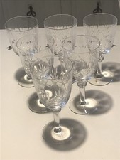 6 GRANDS VERRES À EAU CRISTAL TAILLÉ ST LOUIS STYLE MASSENET 
