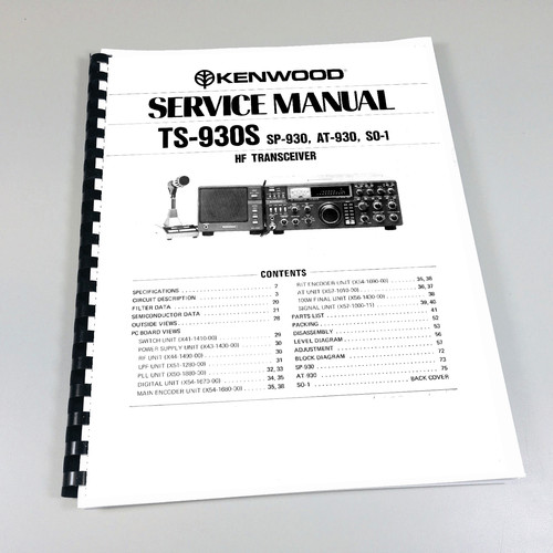 Kenwood 930s service manual - service,