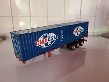 SEMI-REMORQUE SEULE : 3 ESSIEUX CONTAINER CMA CGM IXO 1/43