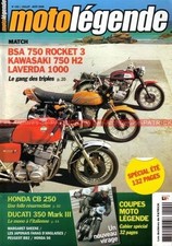 MOTO LEGENDE 192 LAVERDA 1000 KAWASAKI 750 H2 HONDA CB 250 BSA Triple DUCATI 350