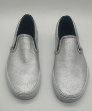 Vans Cracked Leather - UA Classic Slip-On White / Silver - Man / Women