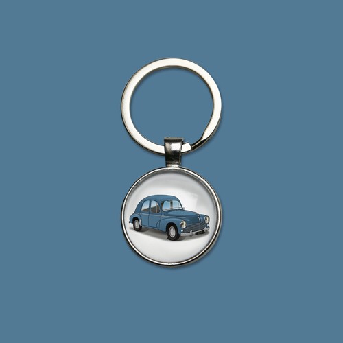 Porte clés peugeot 203 - porte-clés, bleue