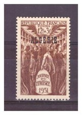 ALGERIE. N° 287 . 12 F + 3 F WAGON  POSTE      NEUF  **   . SUPERBE .