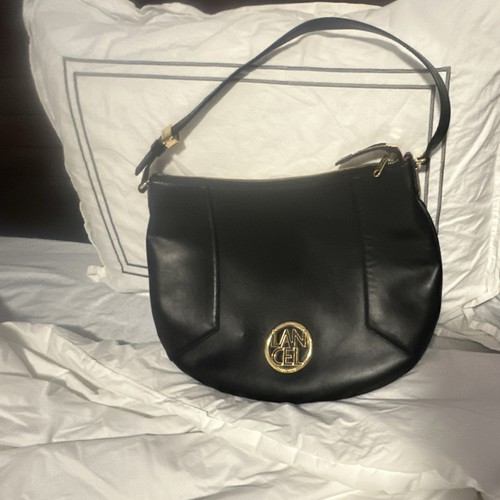 Lancel black crescent shoulder - crescent,