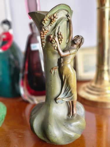 Vase art nouveau cytises - art, "cytises"
