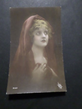 CARTE POSTALE ANCIENNE FRANCE CPA FEMME AU FOULARD OLD CARD (B)