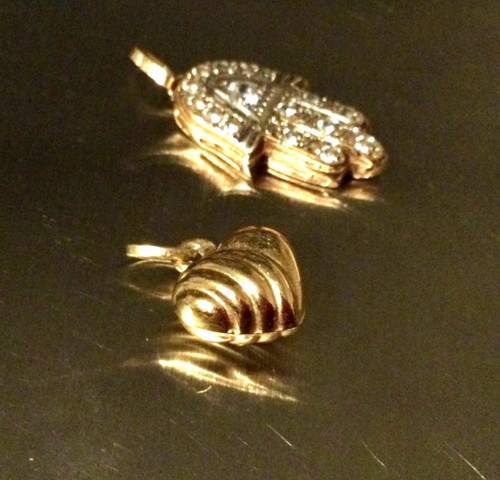 Lot 750 585 pendentif - lot, et