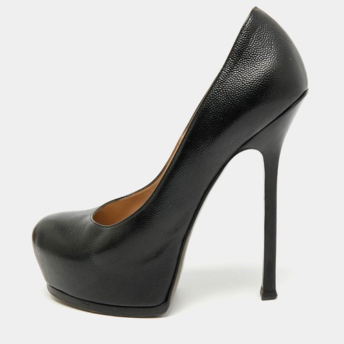 Escarpins plateforme cuir - escarpins,