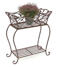 Support à fleurs avec panier