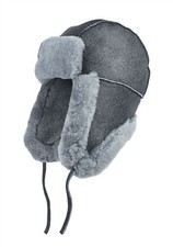 Hommes Gris Raf Aviateur Daim