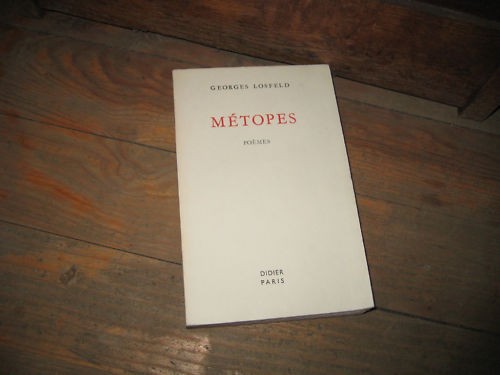 Georges losfeld métopes - georges,