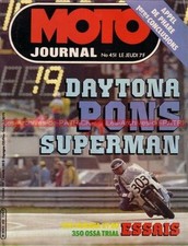 MOTO JOURNAL  451 YAMAHA XT 500 KR KAWASAKI OSSA 350 Trial DAYTONA Patrick PONS
