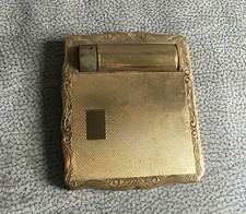 Ancien poudrier avec rouge à lèvres et miroir STRATTON