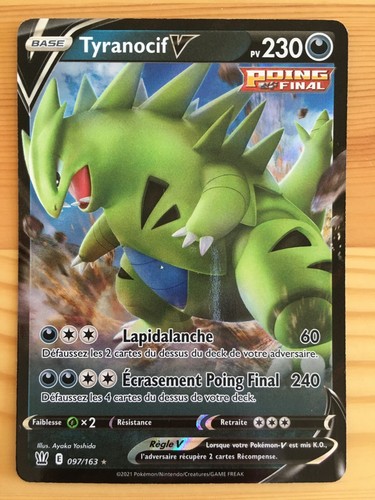 Carte pokémon tyranocif - carte, v