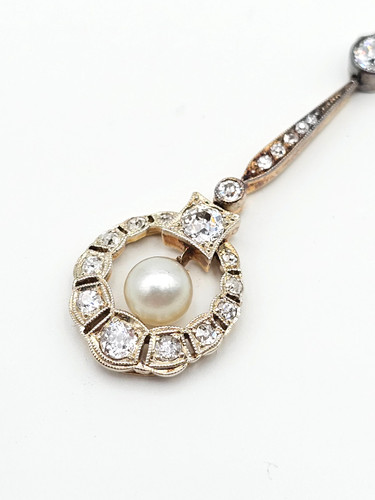 Art deco brilliant pendant - deco,