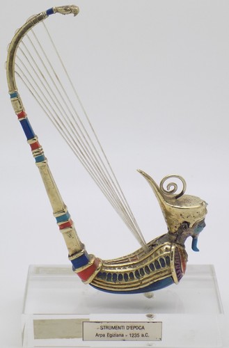 Harpe égyptienne argent - harpe,