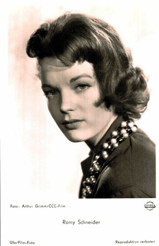 Romy schneider carte - romy, postale