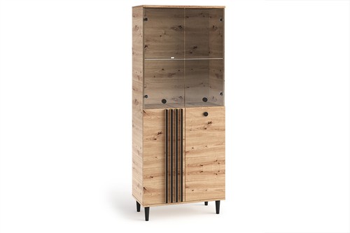 Commode porte vitrée vitrine