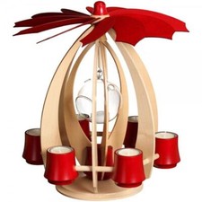 Pyramide Flottante Rubis Avec Boule de Verre Bxhxt 33,5x37x33,5cm Neu Flotteur