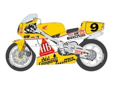 DECALS 1/12 HONDA NSR500 « HB » – #9 – PF.CHILI -1989 – BS12-005