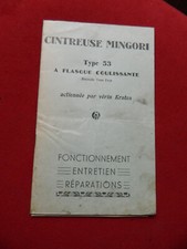 notice CINTREUSE MINGORI TYPE 53 fonctionnement entretien reparation