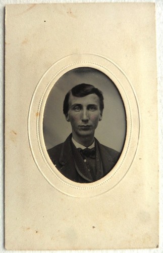 Ferrotype photo portrait - portrait, jeune
