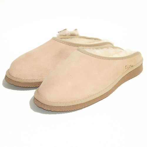 Mules peau mouton beige - mules,