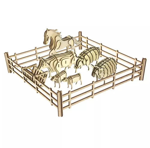 Puzzle bois animaux - puzzle, de
