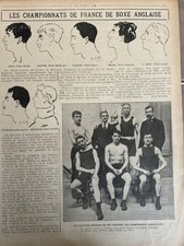 1910 BOXE FRANÇAISE - LES CHAMPIONNATS DE FRANCE - LE PLEIN AIR