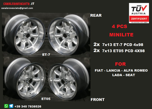 Jantes 4x98 minilite - jantes, 13