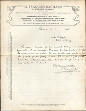 Lettre G. François-Bachard