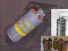 INERTE GRENADE M18 METAL FUMIGENE ORANGE jeep willys us ENGINEERS ww2