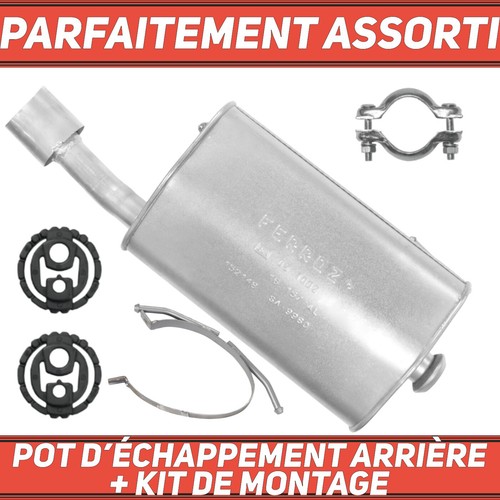 Pot échappement arrière - pot,