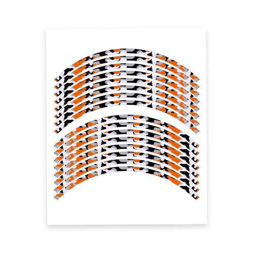 Orange inch tape - orange, rim