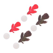  Lot de 4 poissons betta tropicaux artificiels - Décoration lumineuse pour