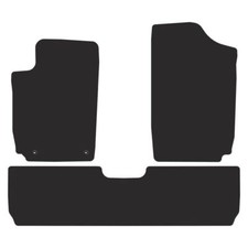 CI21-1 Jeu Tapis De Sol Velour Premium Cuir Noir pour Citroen Xsara Picasso 1998